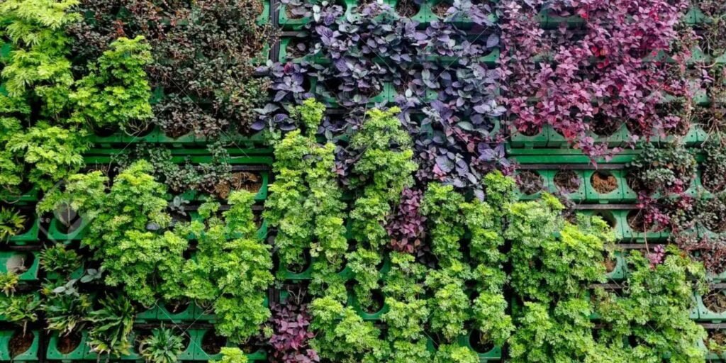 green wall vertical garden